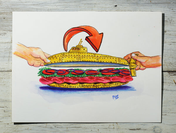 Submarine Sandwich Concept Art #3 "Sub Reveal"